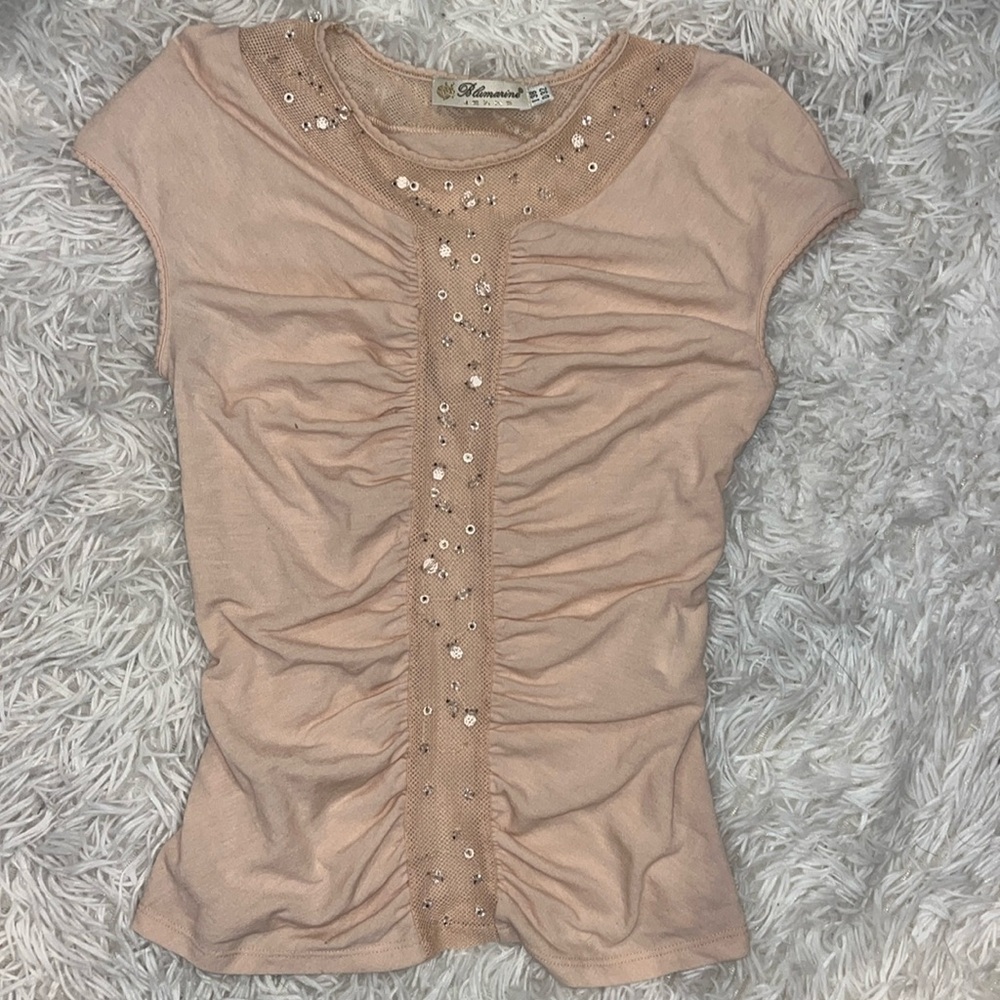 Blumarine Pink Embellished Top